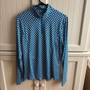 Callaway Blue and White  Women's Quarter Zip NWOT